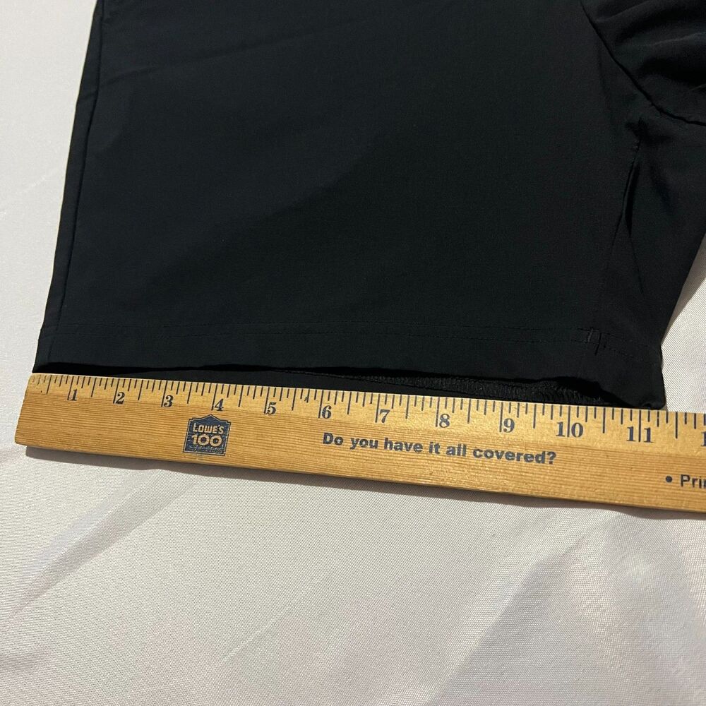 Bear Bottom Men's Black Flat Front Performance Shorts Size L Inseam 5.5 in Nylon - Picture 7 of 9